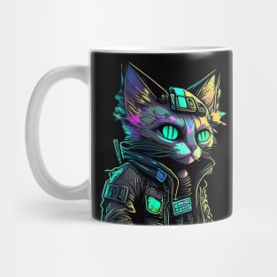 Cyberpunk Cat #3 Mug